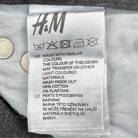 Pre-owned H&M Women Blue Jeans Slim Fit Stretch Cotton Skinny Denim US 26 Turkey - Picture 14 of 14